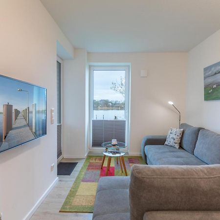 Ferienwohnung "Halligstork" Direkt Am Nordseedeich Mit Blick Auf Den See Нордштранд Экстерьер фото